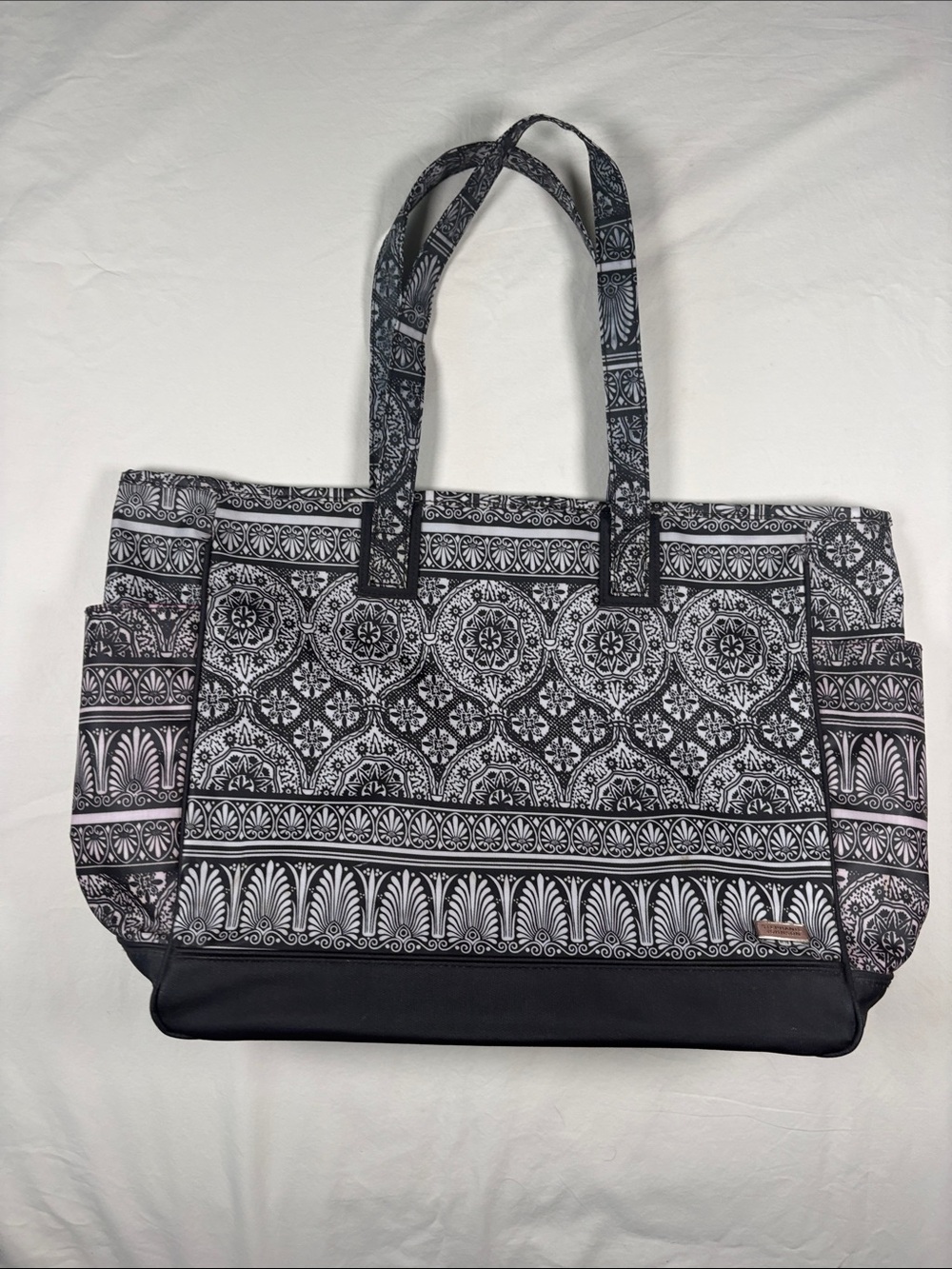 Stephanie Johnson Black and White Patterned Tote